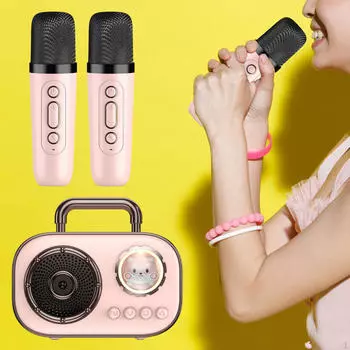 Мини-караоке-машина для дома KTV Duet Mode для свадебных подарков для детей и взрослых белый