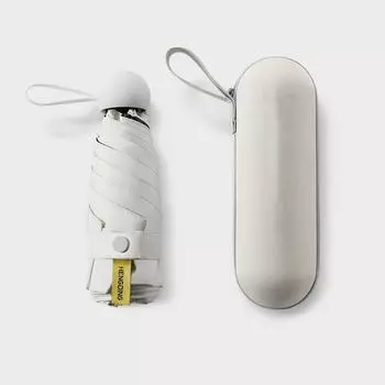 Мини-карманный 5-кратный удобный для переноски зонтик от дождя / солнца, женский креативный капсульный зонтик, маленькие зонтики красный