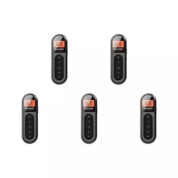 Мини карманный FM-радиоприемник 76-108 МГц перезаряжаемый петличный радиоприемник для спортивных встреч #C