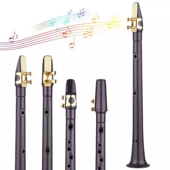 Мини-карманный саксофон с сумкой для переноски для любителей и профессиональных исполнителей чёрный