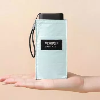 Мини-карманный зонт от дождя, женский портативный дорожный зонт от солнца, маленький ветрозащитный анти-УФ-зонтик, милый зонт UPF50 + тёмно-синий