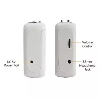 Мини-кассетный плеер, магнитофон, FM-радио с разъемом для наушников 3,5 мм, регулятор громкости чёрный