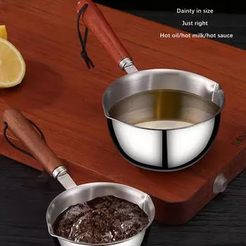 Мини-кастрюля для подогрева масла из нержавеющей стали 304, плавильный котел для кофе и молока 300ml