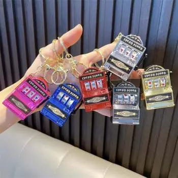 Мини-казино игровая консоль брелок портативный пластиковый брелок забавный подарок серебряный