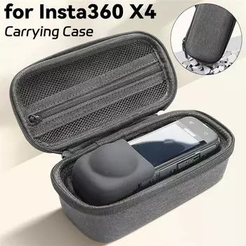Мини-кейс для хранения аксессуаров Insta360 X4, устойчивая к царапинам переносная сумка для хранения экшн-камеры Insta 360 X4, сумка для переноски темно-серого