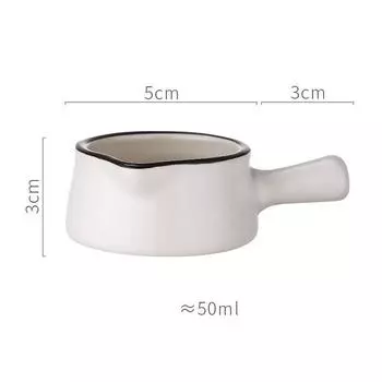 Мини-керамическая соусница, молочник с ручкой, блюдо для приправ, стакан для уксуса, соусник, молочник, банка для кофейного сиропа, миски для макания