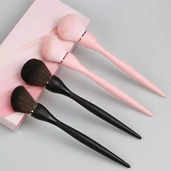 Мини-кисть для рассыпчатой пудры Удобная универсальная Маленькая талия A чёрный