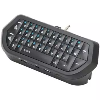 Мини-клавиатура для PS4, сверхкомпактная игровая клавиатура для сообщений, беспроводная игровая клавиатура Bluetooth для контроллера PlayStation4 PS4 Package:16*11*4cm чёрный