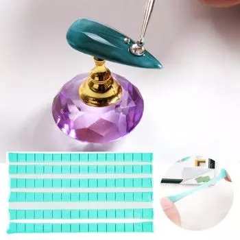 Мини-клей для фиксации ногтей, нелипкий, полезный для рук, многоразовый, накладные наконечники, глина для демонстрации белый