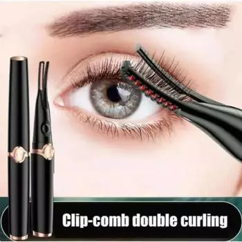 Мини-клипса USB перезаряжаемая электрическая щипцы для завивки ресниц с подогревом 3 температурных режима 48 часов длительный женский инструмент для макияжа глаз