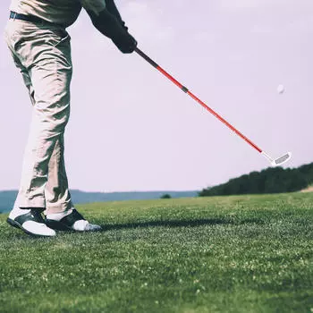 Мини-клюшка для гольфа из сплава с нескользящей рукояткой, два способа красный