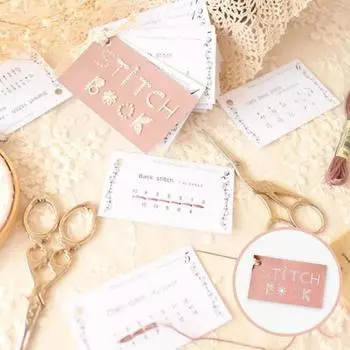 Мини-книга по шитью, полное руководство по шитью, набор карточек для рукоделия, вышивка 1pc