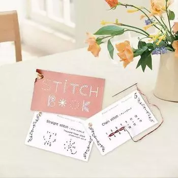 Мини-книга по шитью, полное руководство по шитью, набор карточек для рукоделия, вышивальные узоры, дизайны, книга по шитью 1pc