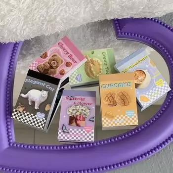Мини-книга с наклейками для девочек Coco Cutie Kitsch, открытка, эмоциональная наклейка для дневника Potter, украшение Ponku Tapku, набор из 50 листов