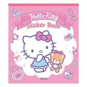 Мини-книжка с наклейками Hello Kitty (Исправленное издание), популярный персонаж в Корее
