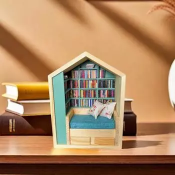 Мини-книжная полка Anxietys Relief 200 Мини-книга Shake Away Stress Home Decor Скульптура