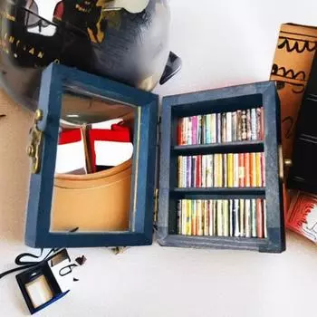 Мини-книжная полка, орнамент, деревянный карман, тревога, книжная полка, орнамент, подарок для любителей книг, украшения для дома