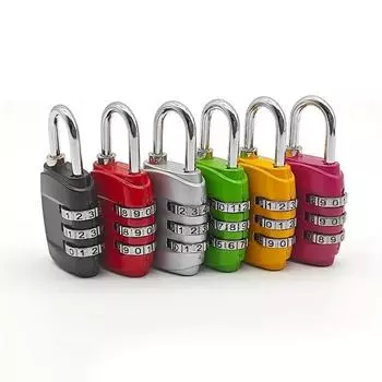 Мини-кодовые замки с 3-значным кодом, переносной дорожный замок, кодовый замок для шкафчика, спортивный рюкзак, навесной замок, сейф