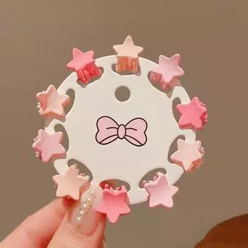 Мини-коготь для волос со звездой, заколка для волос в форме краба, аксессуары для волос, мини-коготь для волос в форме сердца, дети M