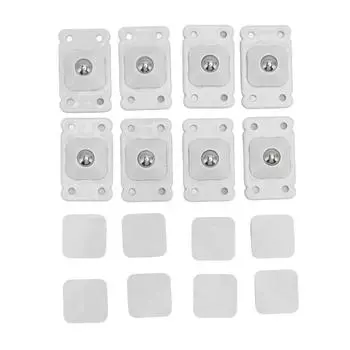 Мини-колесики с клеем, вращающиеся на 360 градусов, роликовые колеса для мини-мебели, ящик для хранения, белый белый