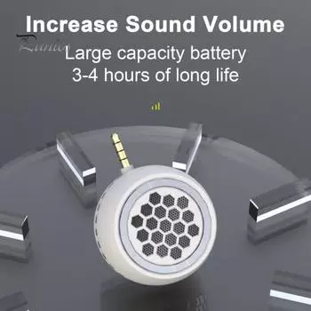 Мини-компьютерный динамик Plug Play Мини-аудиодинамик для мобильного телефона с прямой передачей аудио-видео большой громкости чёрный