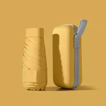 Мини-компактный карманный зонт для женщин, легкий, 5-складной, защита от солнца, солнца и дождя, маленькая сумка-зонт Paraguas