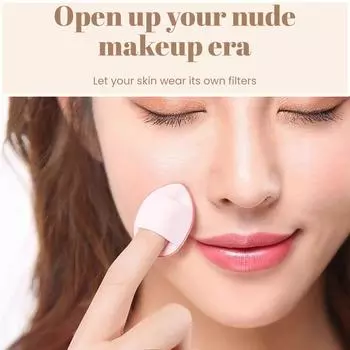 Мини-консилер с воздушным кушоном для пудры, пуховка для пудры на палец, маленькая пуховка с капелькой воды, тапочка-консилер, пуховка для макияжа