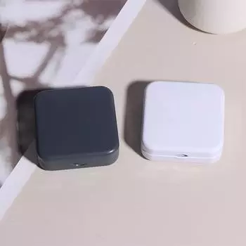 Мини-контейнер из металлической жести, квадратный откидной ящик для хранения с петлями, небольшой футляр для ювелирных изделий, монет, конфет, презервативов, органайзер, портативная коробка темно-серого