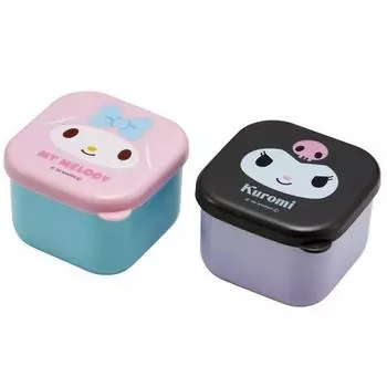 Мини-контейнер Kuromi + набор My Melody MO1WAG, разноцветные, 1 набор, популярный персонаж в Корее