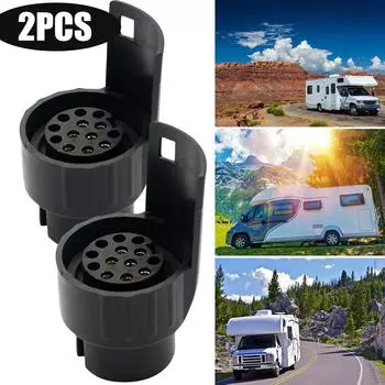 - Мини-конвертер разъема 7-контактный в 13-контактный для седана, лодки, грузовика, кемпинга