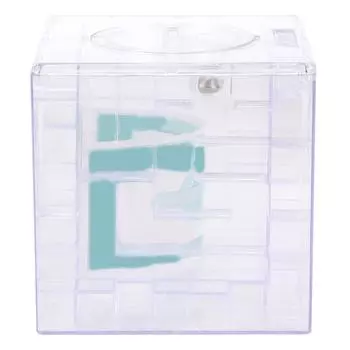 Мини-копилка Инновационная игра-лабиринт Копилка для монет Обучающая игрушка в подарок для детей KidsWhite синий