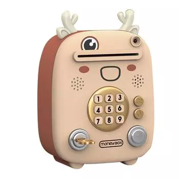 Мини-копилка Поющая электронная копилка Ящик для хранения денег с отпечатком пальца Пароль Face