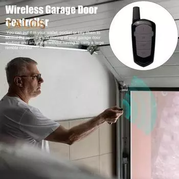 Мини-копия пульта дистанционного управления гаражными воротами, дублирование сигнала 33,92 МГц, клонирование с плавающим кодом, копирование нескольких обучающих кодов для беспроводных гаражных ворот чёрный