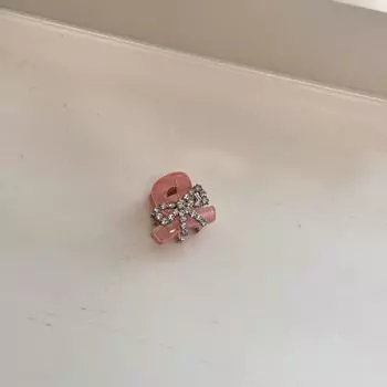 Мини корейские аксессуары для волос для женщин девочки заколка и зажим бант краб коготь стразы Дизайнерский винтажный Новинка милый трендовый