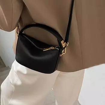Мини-коробка Мягкая кожаная сумка-облако для женщин Красивая сумка-мессенджер на цепочке для мобильного телефона через плечо Маленькая сумка-слинг класса люкс