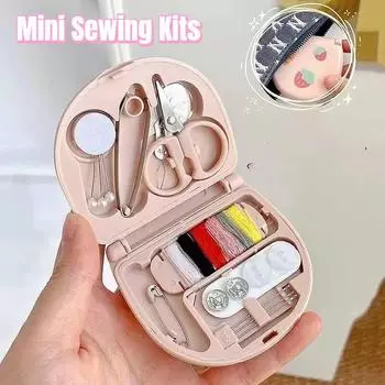 Мини-коробка с иголками и нитками в скандинавском стиле, удобный набор швейных инструментов для путешествий и домашнего использования 1PC