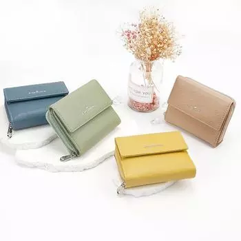 Мини-кошелек для монет с рисунком страуса, высококачественная искусственная кожа, отделения для нескольких карт, стиль ретро-лес, магнитная застежка для девочек жёлтый