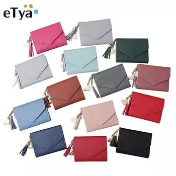 Мини-кошелек с кисточками, женский модный кошелек, женские короткие мини-кошельки, корейский студенческий милый кошелек, женский маленький кошелек для женщин