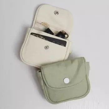 Мини-кошелек с несколькими карманами, застежка на пуговицы, сплошной цвет, портативные карты, смена монет, помада, сумка для хранения ключей, держатель для карт, сумка бежевый