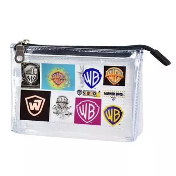 Мини-косметический аксессуар Warner 100th Anniversary 2 WB High School Warnerbros0002 Clear [Warner Brothers] Чехол, Мешочек, Чехол, Маленький, Комнаты, Разделитель,