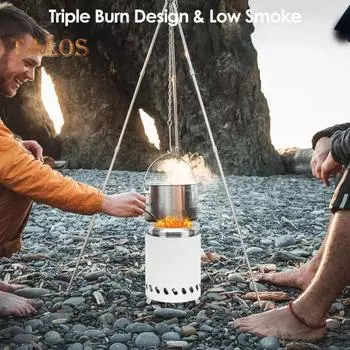 Мини-костровище, бездымная костровая печь для стола, двухтопливная пеллетная горелка, малодымный камин, решетки из нержавеющей стали, переносной настольный костер для синий