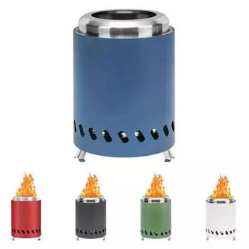 Мини-костровище бездымная костровая печь для стола с двойной пеллетной горелкой чёрный