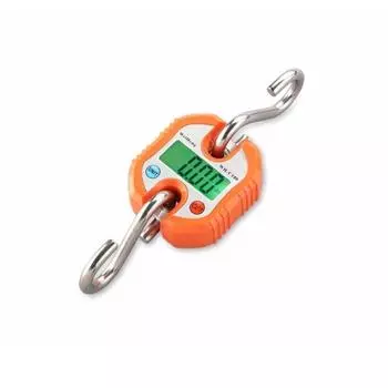 Мини-крановые весы 300 кг/660 фунтов, портативные ЖК-цифровые электронные весы, подвесные весы, сверхмощный весовой инструмент для домашнего фермерского рынка чёрный