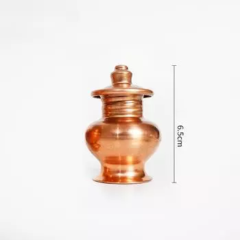 Мини-Красный Медный Драгоценный Камень Богатство Водолея Украшения Тибетский Чистый Медь Мани Сокровище Бутылка Водолея Горшок Тибетская Тантра Буддизм Тибетский S