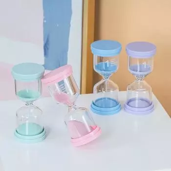 Мини красочные анти-падающие песочные часы креативные песочные часы ручной работы из стекла песочные часы детский таймер для чистки зубных щеток домашнее украшение подарки