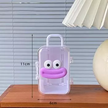 Мини креативный и забавный чемодан с большим ртом, шкатулка для украшений для женщин, сережек, ожерелий, колец, заколок для волос, шкатулка для хранения украшений, аксессуар