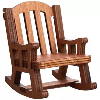 Мини-кресло-качалка ручной работы, симпатичное украшение для рабочего стола в офисе, орнамент N