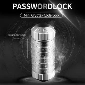 Мини-криптекс с кодовым замком на День святого Валентина, нежные интересные романтические подарки на день рождения, серебро серебряный