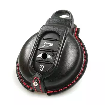 Мини Кроссовер Clubman F54 F55 F56 F57 F60 Cooper Кабриолет One Countryman Чехол для Смарт-Ключа Натуральная Кожа [Kechayaya] (мини-а) (черный) чёрный