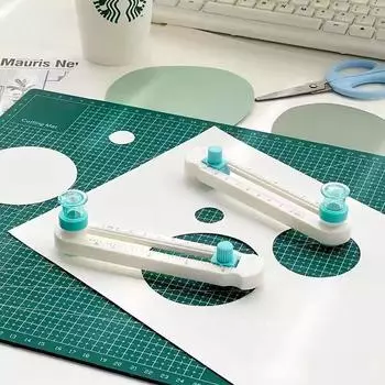 Мини-круговой резак, вращающийся ручной нож-компас, режущие инструменты для бумаги, фотодневника